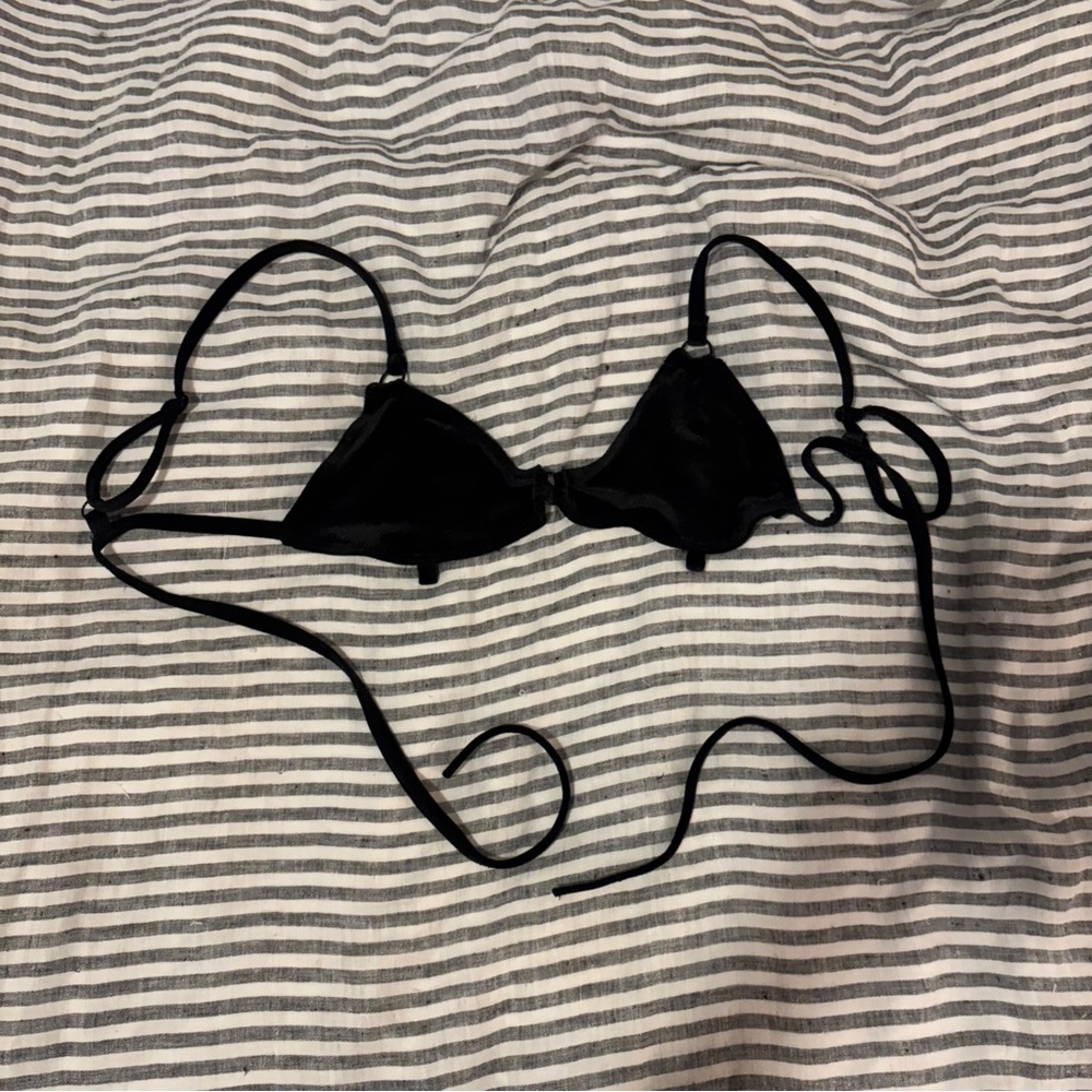 Club Exx Dolls Kill black velvet lace up bra top for rave festival